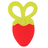 Maxbell Cute Newborn Unisex Baby Safe Soft Silicone Teether Toy Red Strawberry