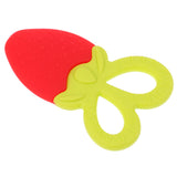 Maxbell Cute Newborn Unisex Baby Safe Soft Silicone Teether Toy Red Strawberry