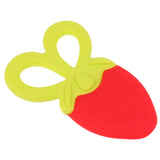 Maxbell Cute Newborn Unisex Baby Safe Soft Silicone Teether Toy Red Strawberry