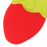 Maxbell Cute Newborn Unisex Baby Safe Soft Silicone Teether Toy Red Strawberry