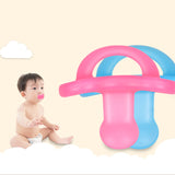 Maxbell Unisex Babies Infants Safe Nipple Toys Silicone Molar Rod Teether Toys  Blue