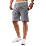 Maxbell Men Summer Cotton Shorts Pants Gym Trousers Sport Jogging Trousers Shorts 2XL Light Gray