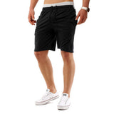 Maxbell Men Summer Cotton Shorts Pants Gym Trousers Sport Jogging Trousers Shorts 2XL Light Gray