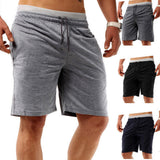 Maxbell Men Summer Cotton Shorts Pants Gym Trousers Sport Jogging Trousers Shorts 2XL Light Gray