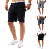 Maxbell Men Summer Cotton Shorts Pants Gym Trousers Sport Jogging Trousers Shorts 2XL Light Gray