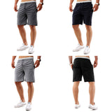 Maxbell Men Summer Cotton Shorts Pants Gym Trousers Sport Jogging Trousers Shorts L Light Gray