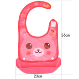 Maxbell Baby Infants Kids Cute Silicone Waterproof Bibs Baby Lunch Bibs Style 2