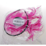 Maxbell Lady Feather Fascinator Flower Veil Hat Hairband Wedding Costume Rose red