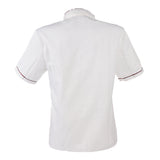 Maxbell Men Women Chef Uniform Single Breasted Cook Short Sleeve Coat   M Red