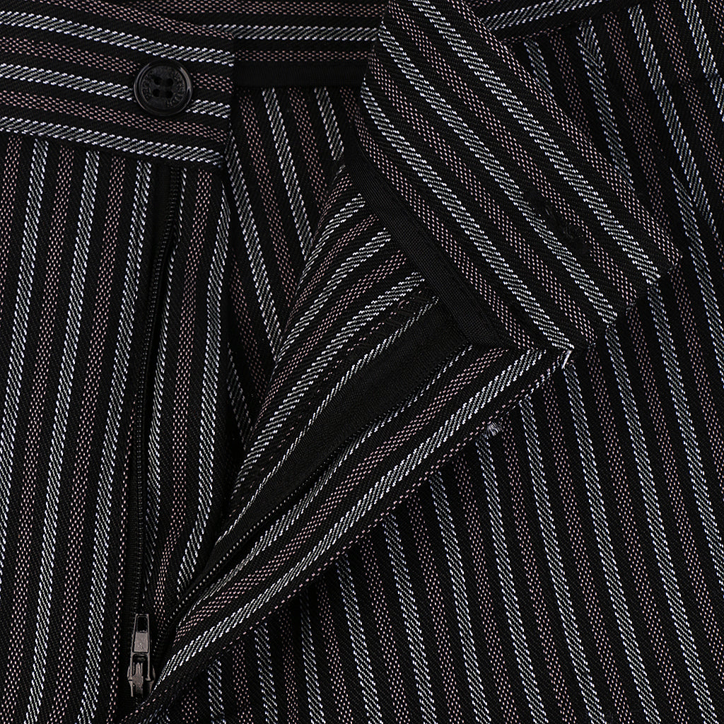 Maxbell Chef Work Pants Restaurant Kitchen Uniform Cook Trousers Elastic Waist 4XL Stripe