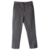 Maxbell Chef Work Pants Restaurant Kitchen Uniform Cook Trousers Elastic Waist XL Stripe