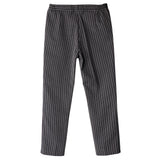 Maxbell Chef Work Pants Restaurant Kitchen Uniform Cook Trousers Elastic Waist XL Stripe