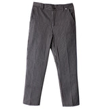 Maxbell Chef Work Pants Restaurant Kitchen Uniform Cook Trousers Elastic Waist XL Stripe