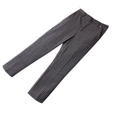 Maxbell Chef Work Pants Restaurant Kitchen Uniform Cook Trousers Elastic Waist L Stripe