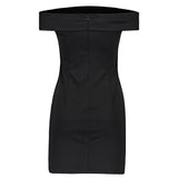 Maxbell Womens Sexy Off Shoulder Bodycon Evening Party Club Bandage Dress M Black