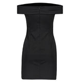 Maxbell Womens Sexy Off Shoulder Bodycon Evening Party Club Bandage Dress M Black