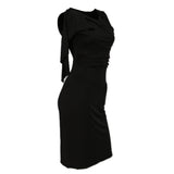 Maxbell Women's Midi Dresses Sleeveless Knee Length Party Evening Dress S Black