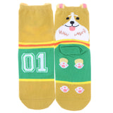 Maxbell Couple Pure Cotton Coloured Mid Calf Ankle Crew Short Socks Style 1