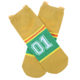 Maxbell Couple Pure Cotton Coloured Mid Calf Ankle Crew Short Socks Style 1