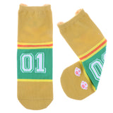 Maxbell Couple Pure Cotton Coloured Mid Calf Ankle Crew Short Socks Style 1