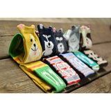 Maxbell Couple Pure Cotton Coloured Mid Calf Ankle Crew Short Socks Style 1