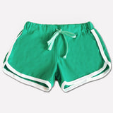 Maxbell Women Hot Pants Sports Shorts Workout Waistband Summer Yoga Short M Green