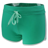 Maxbell Women Hot Pants Sports Shorts Workout Waistband Summer Yoga Short M Green