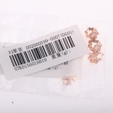 Maxbell 10pcs Silver Petal Flowers Bead Caps for DIY Bracelet Necklace Rose Gold 8mm