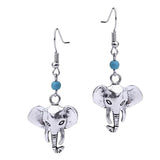 Maxbell Fashion Women's Tibetan Silver Elephant Dangle Earrings Jewelry Gift