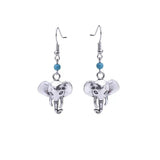 Maxbell Fashion Women's Tibetan Silver Elephant Dangle Earrings Jewelry Gift