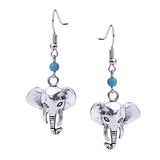 Maxbell Fashion Women's Tibetan Silver Elephant Dangle Earrings Jewelry Gift