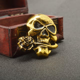 Maxbell Gothic Punk Skull Brooch Scary Brooch Pin Halloween Jewelry Gift Decoration