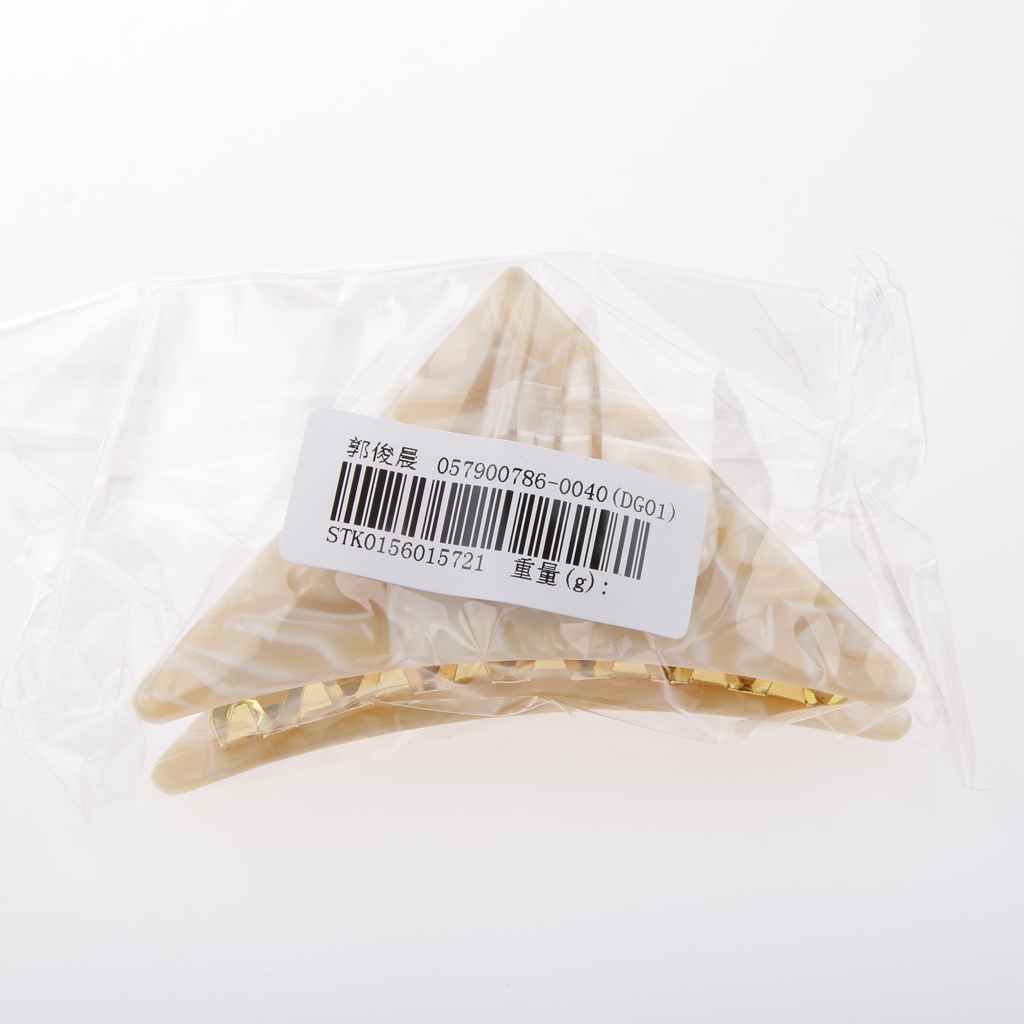 Maxbell 9cm Fashion Girls Simple Triangle Hair Claw Hair Clip Hair Accessories Ivory