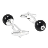 Maxbell Novelty 8 Pool Billiards Player Ball 3D Cufflinks Cuff Links Gifts for Men