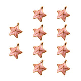 Maxbell 10Pcs Starfish Seashell Charm Pendants Bracelet DIY Jewelry  Light Pink