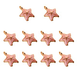 Maxbell 10Pcs Starfish Seashell Charm Pendants Bracelet DIY Jewelry  Light Pink