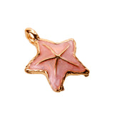 Maxbell 10Pcs Starfish Seashell Charm Pendants Bracelet DIY Jewelry  Light Pink