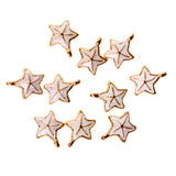 Maxbell 10Pcs Starfish Seashell Charm Pendants Bracelet DIY Jewelry  White