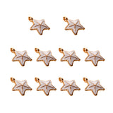 Maxbell 10Pcs Starfish Seashell Charm Pendants Bracelet DIY Jewelry  White