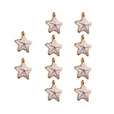 Maxbell 10Pcs Starfish Seashell Charm Pendants Bracelet DIY Jewelry  White