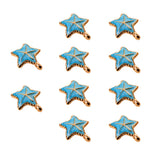 Maxbell 10Pcs Starfish Seashell Charm Pendants Bracelet DIY Jewelry  Blue