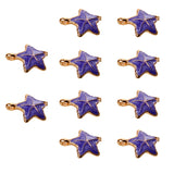 Maxbell 10Pcs Starfish Seashell Charm Pendants Bracelet DIY Jewelry  Light purple