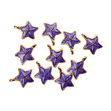 Maxbell 10Pcs Starfish Seashell Charm Pendants Bracelet DIY Jewelry  Light purple