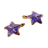 Maxbell 10Pcs Starfish Seashell Charm Pendants Bracelet DIY Jewelry  Light purple