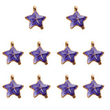 Maxbell 10Pcs Starfish Seashell Charm Pendants Bracelet DIY Jewelry  Light purple