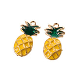 Maxbell 10Pcs Cute Pineapple Fruit Shape Charms Pendants Fit Bracelet DIY Jewelry