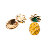 Maxbell 10Pcs Cute Pineapple Fruit Shape Charms Pendants Fit Bracelet DIY Jewelry