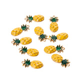 Maxbell 10Pcs Cute Pineapple Fruit Shape Charms Pendants Fit Bracelet DIY Jewelry