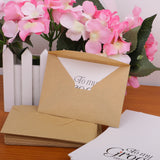 Maxbell 50pcs To My Groom on Our Wedding Day Cards in Brown Kraft Envelopes