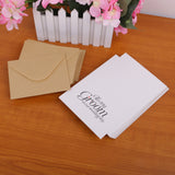 Maxbell 50pcs To My Groom on Our Wedding Day Cards in Brown Kraft Envelopes